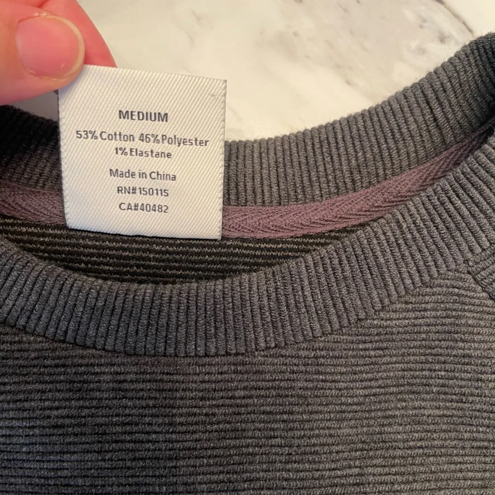 Anthropologie Varley Albert Grey knit Casual Sweater Dress Medium - Picture 9 of 13